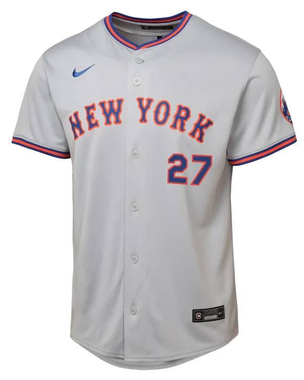New York Mets Mark Vientos Nike Gray Road Limited Jersey USA Jackets