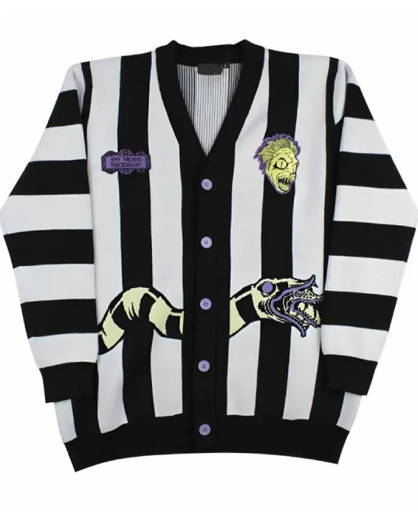 Beetlejuice Cardigan USA Jackets