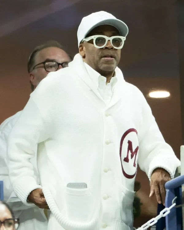 Spike Lee 2025 US Open Tennis Championships White Cardigan USA Jackets