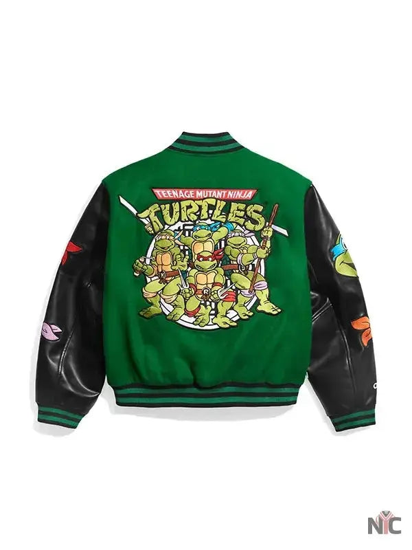 TMNT Green Varsity Bomber Jacket USA Jackets