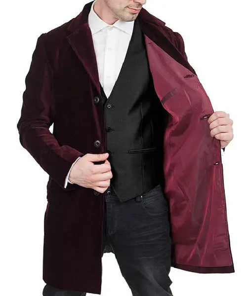 12th Doctor Who Maroon Coat USA Jackets
