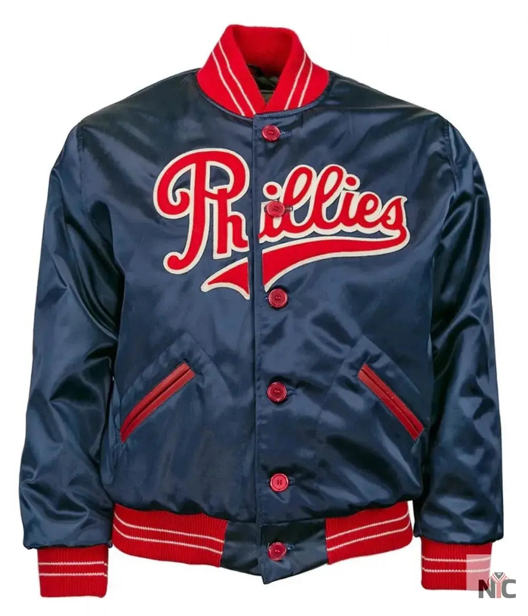 1937 Philadelphia Phillies Satin Jacket USA Jackets