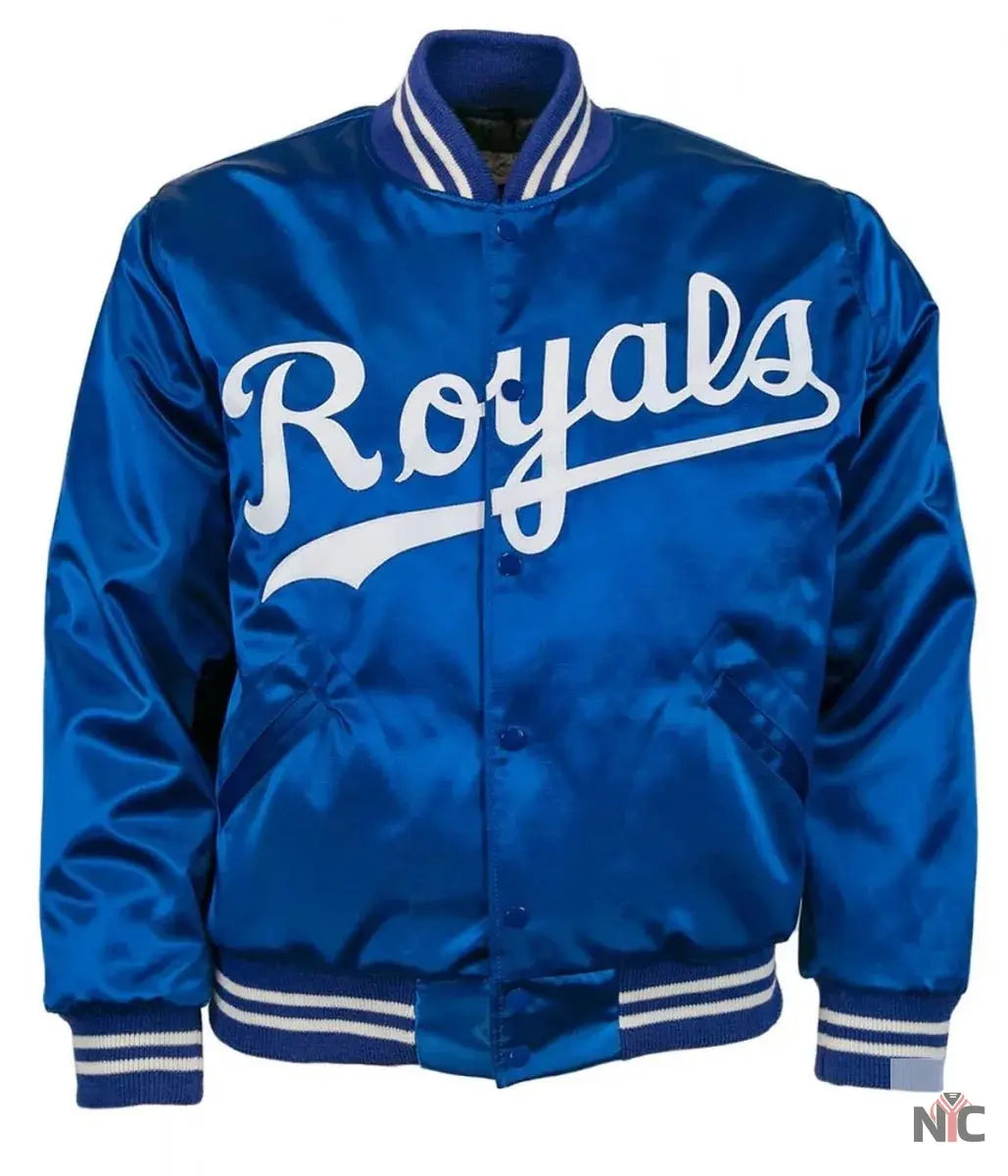 1969 Kansas City Royals Bomber Satin Jacket USA Jackets