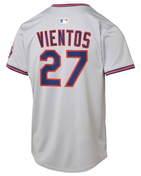 New York Mets Mark Vientos Nike Gray Road Limited Jersey USA Jackets