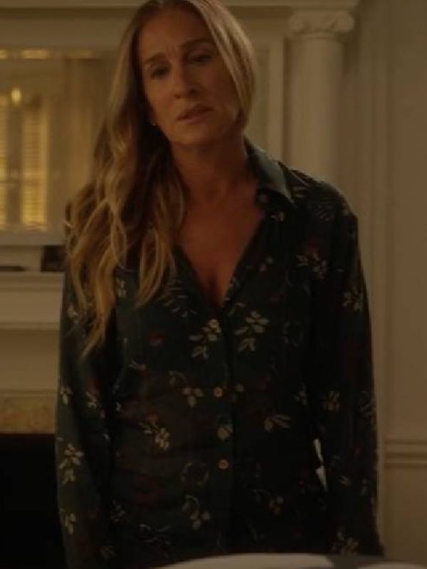 And Just Like That Sarah Jessica Floral Shirt USA Jackets