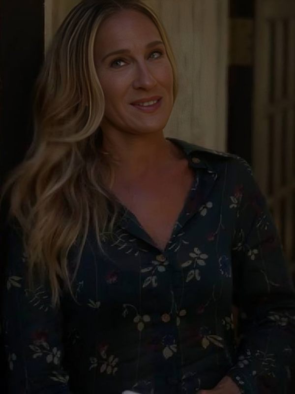 And Just Like That Sarah Jessica Floral Shirt USA Jackets