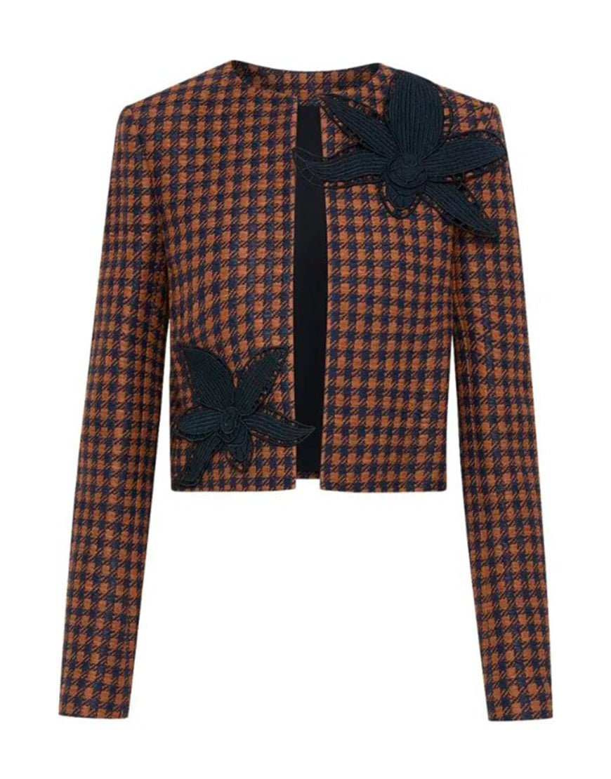 And Just Like That S03 Charlotte York Checked Orchid Jacket USA Jackets