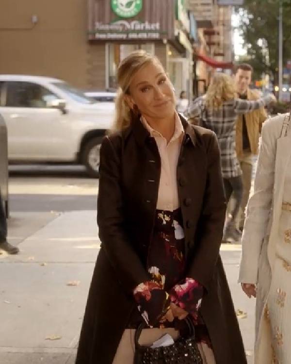 And Just Like That Sarah Jessica Brown Coat USA Jackets