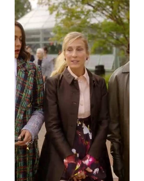 And Just Like That Sarah Jessica Brown Coat USA Jackets