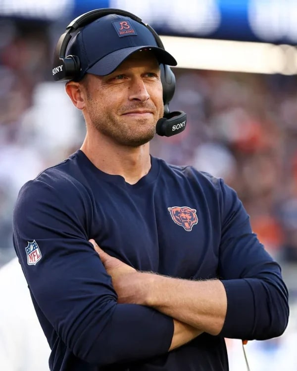Ben Johnson NFL Preseason 2025 Chicago Bears Sweatshirt USA Jackets