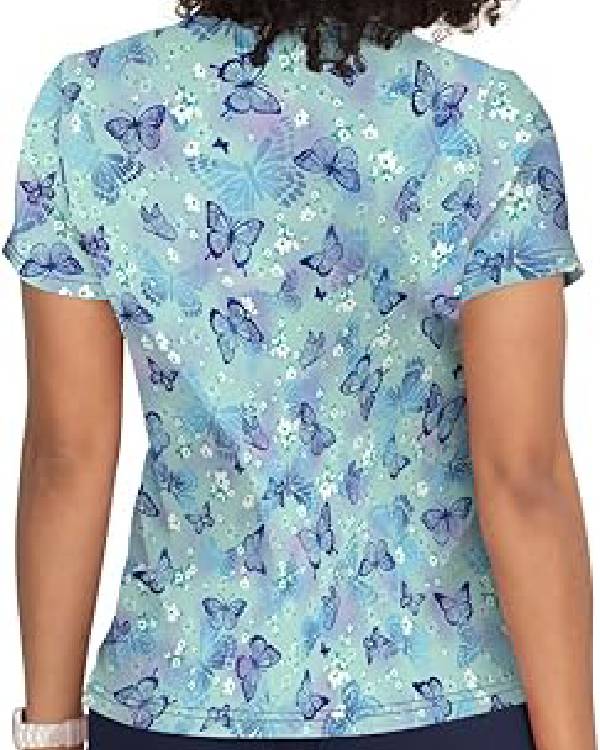 Beyond the Gates Ernestine Johnson Green and Blue Butterfly Top USA Jackets