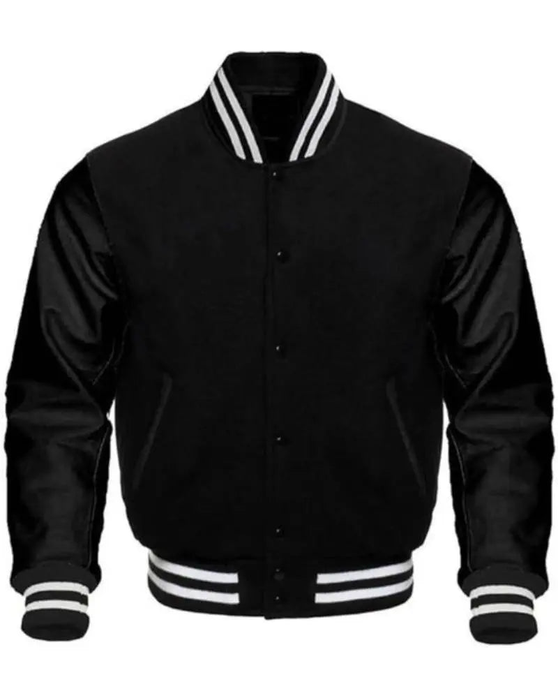 Black Varsity Jacket USA Jackets