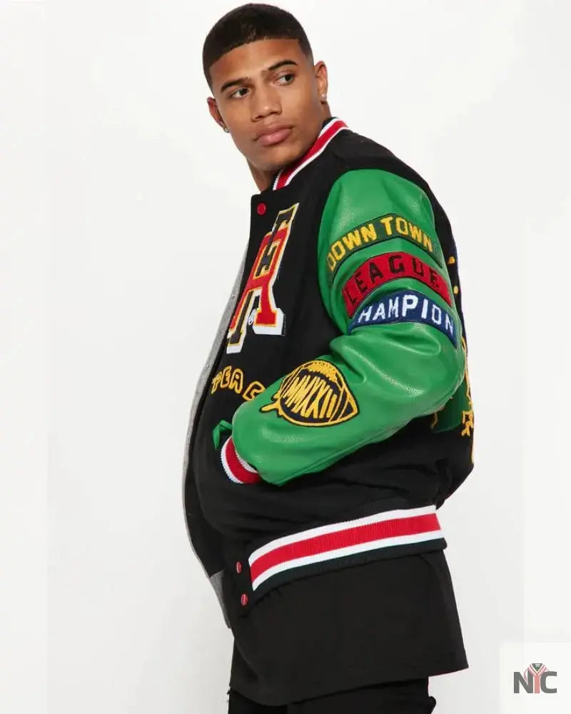 Bright Future Colorblock Varsity Jacket USA Jackets