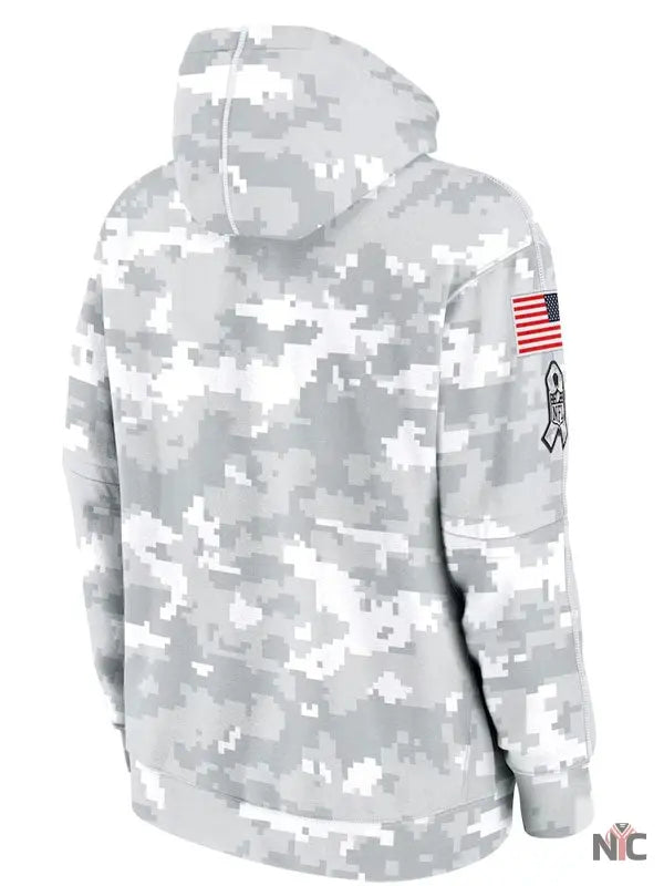 Chicago Bears Salute To Service Camo 2024 Hoodie USA Jackets