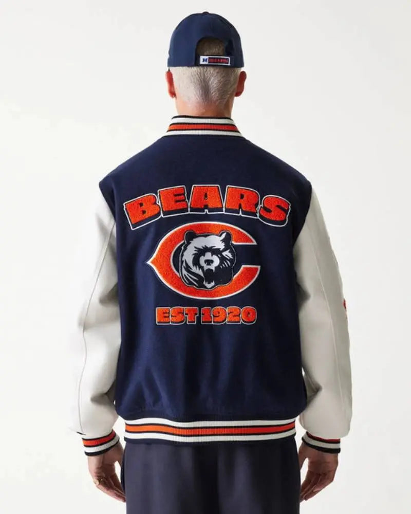 Chicago Bears NFL Navy Varsity Jacket USA Jackets