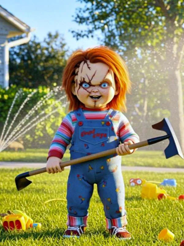 Chucky Costume Jumpsuit USA Jackets