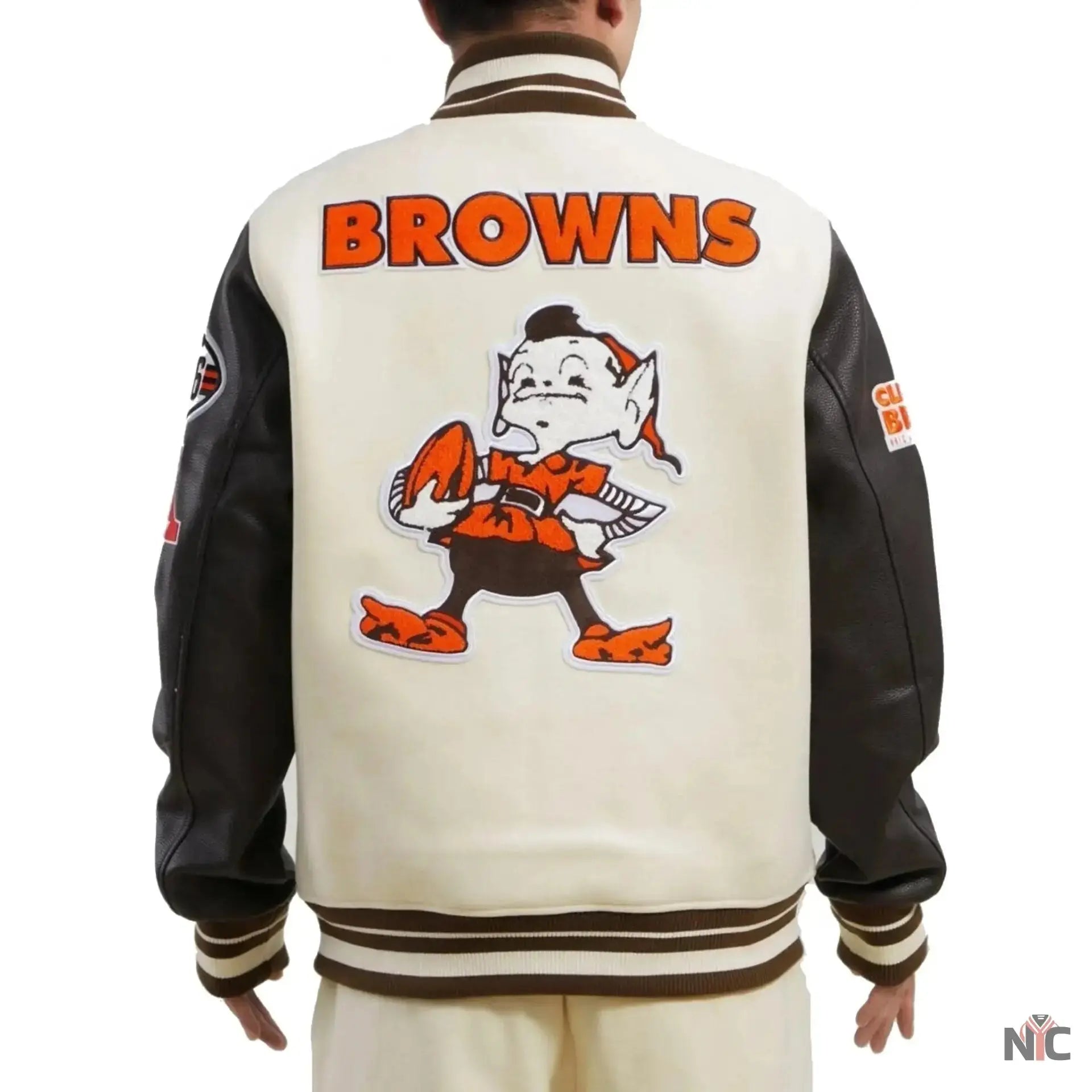 Cleveland Browns Wool and Leather Varsity Jacket USA Jackets
