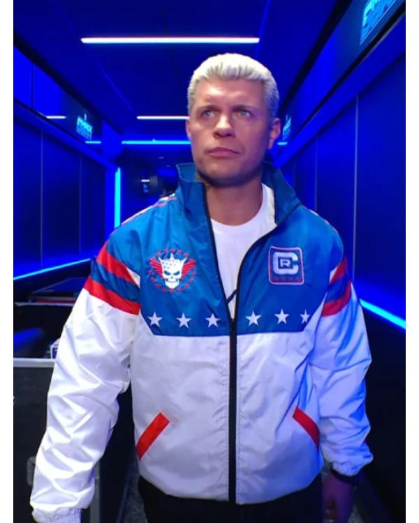 Cody Rhodes Stars And Stripes Windbreaker Jacket USA Jackets