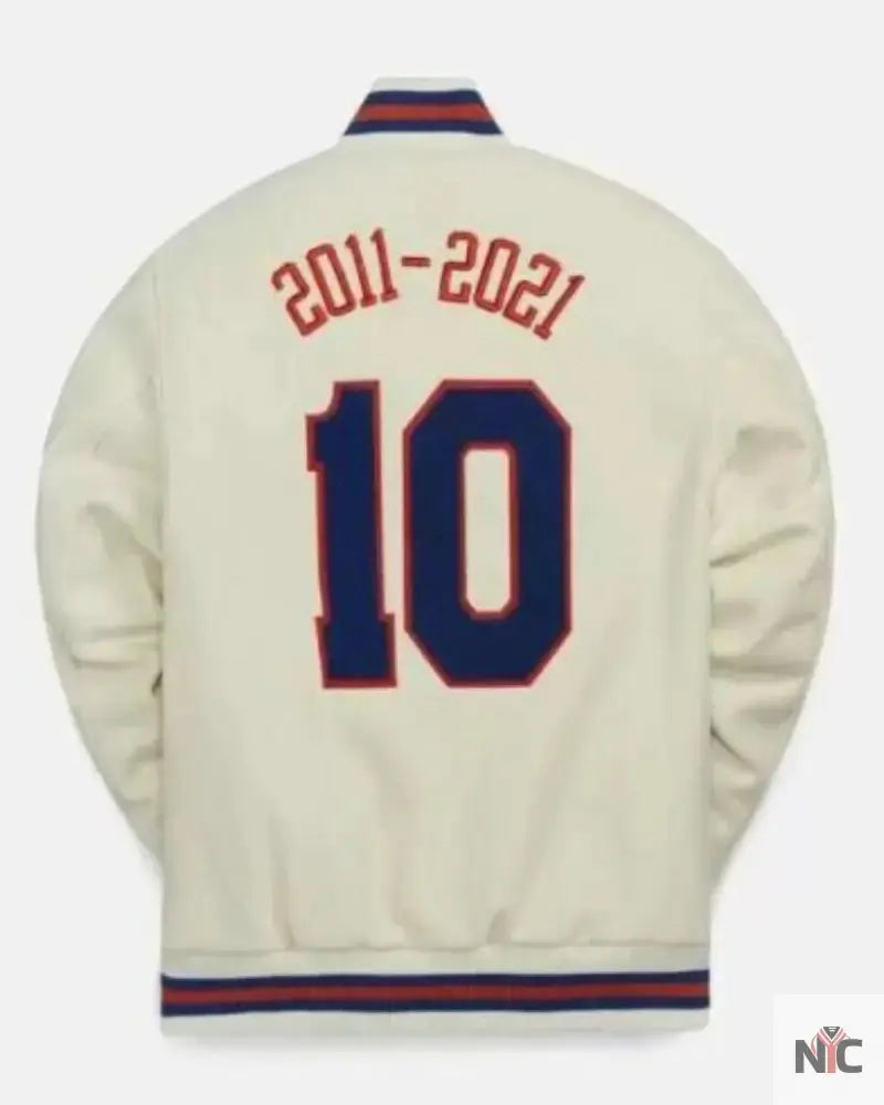 Cream Vintage NBA New York Knicks Varsity Jacket USA Jackets
