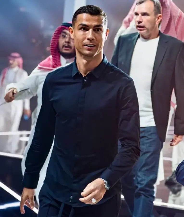 Cristiano Ronaldo Esports World Cup 2025 Black Shirt USA Jackets