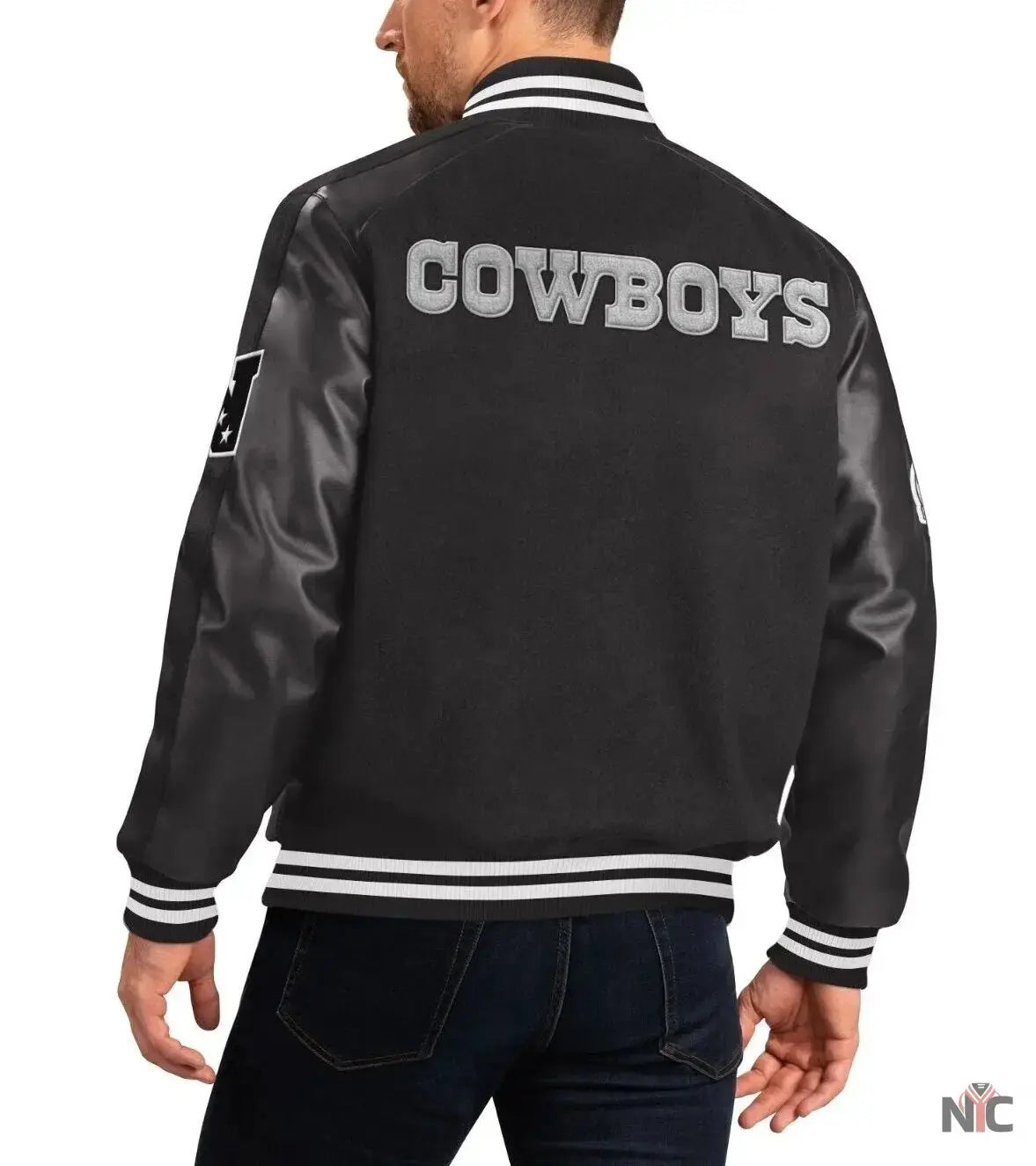 Dallas Cowboys Black Quicksnap Varsity Jacket USA Jackets