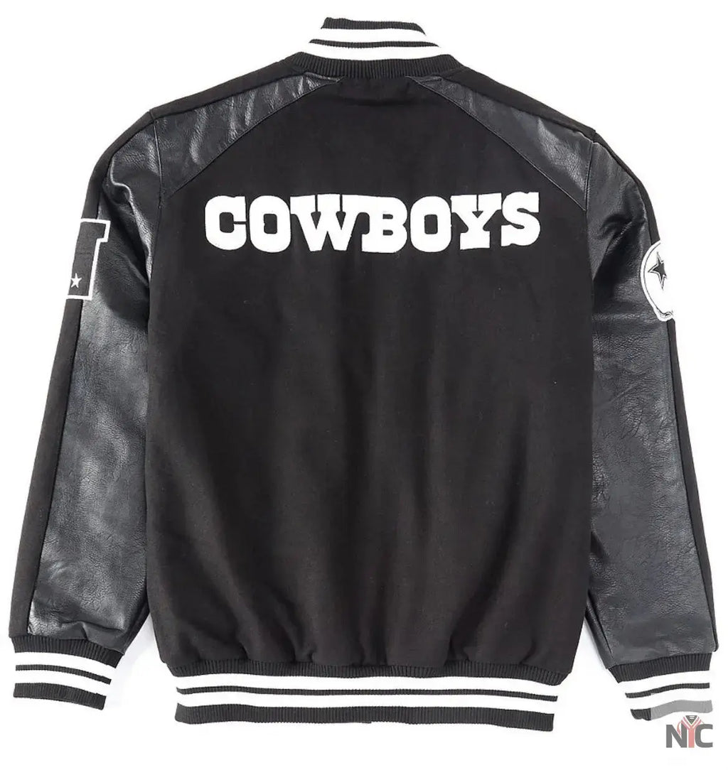 Dallas Cowboys Black Quicksnap Varsity Jacket USA Jackets