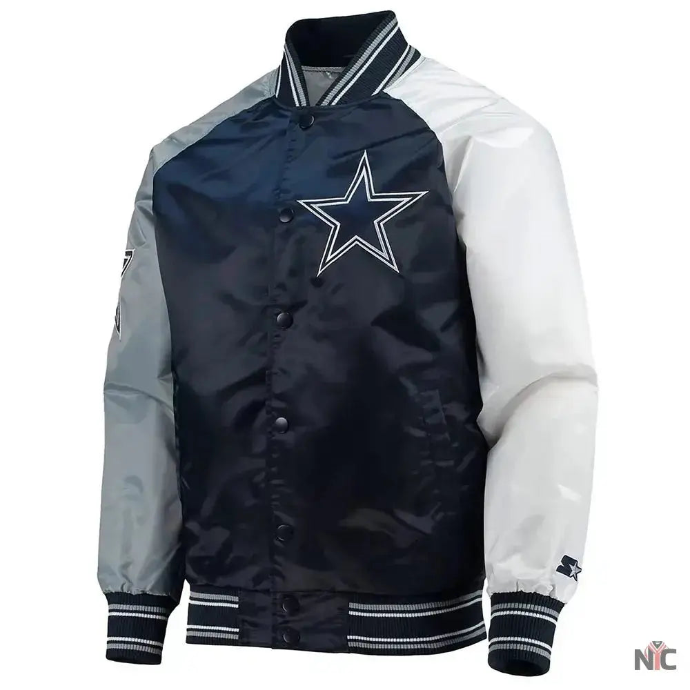 Dallas Cowboys The Reliever Varsity Satin Jacket USA Jackets