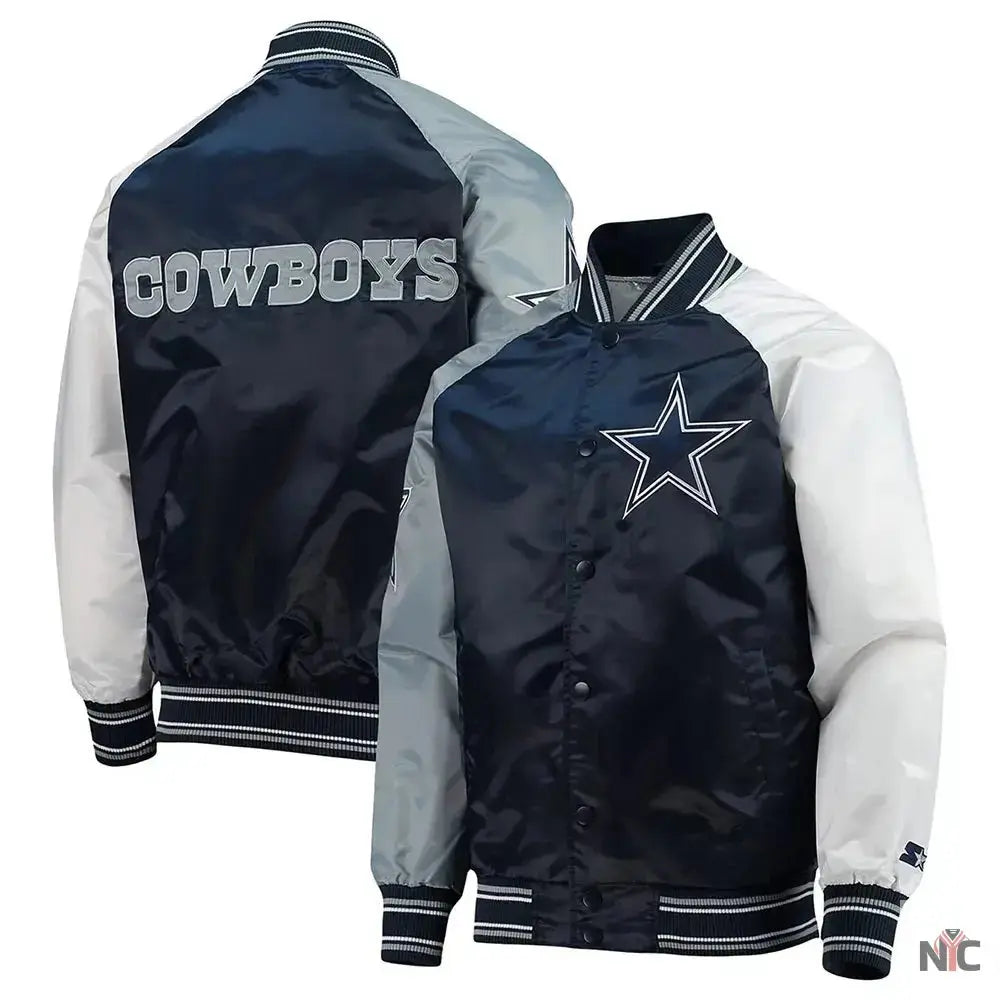 Dallas Cowboys The Reliever Varsity Satin Jacket USA Jackets