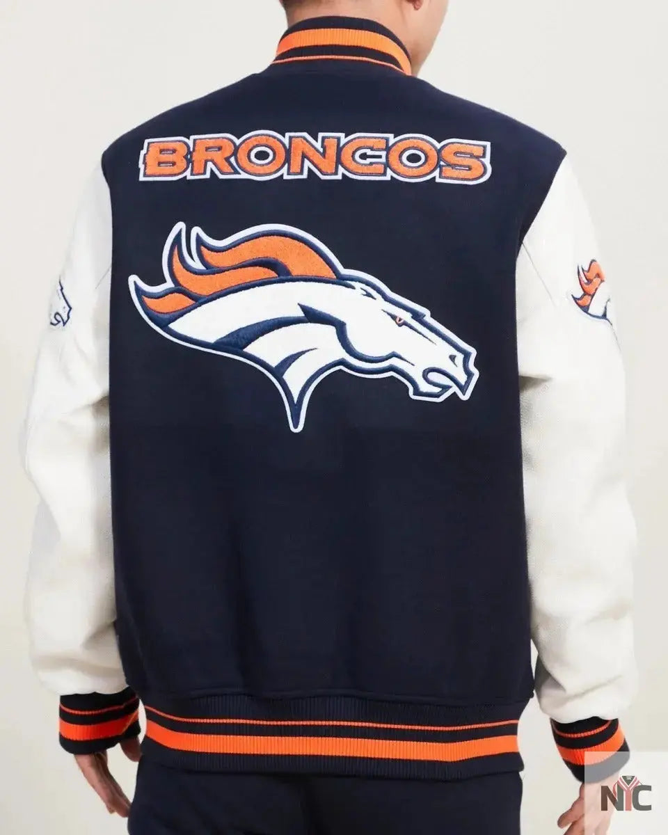 Denver Broncos Mash Up Wool Varsity Jacket USA Jackets