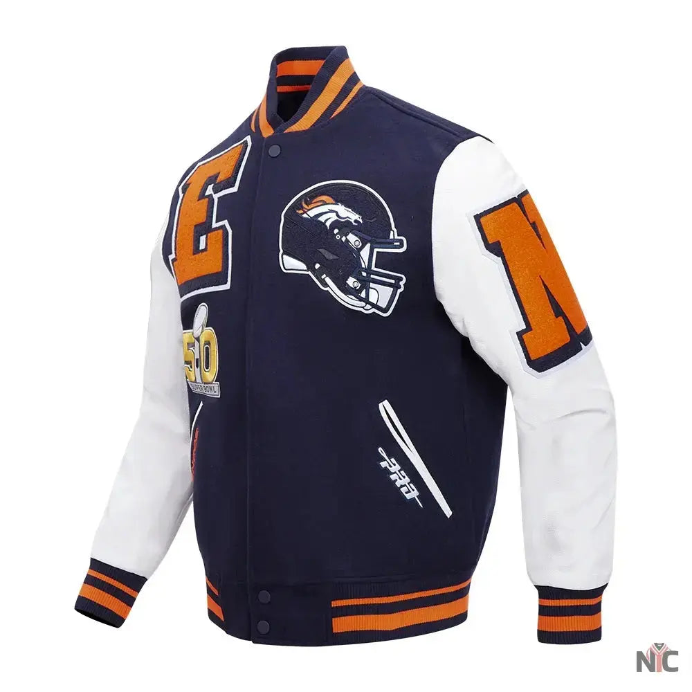 Denver Broncos Mashup Varsity Jacket USA Jackets