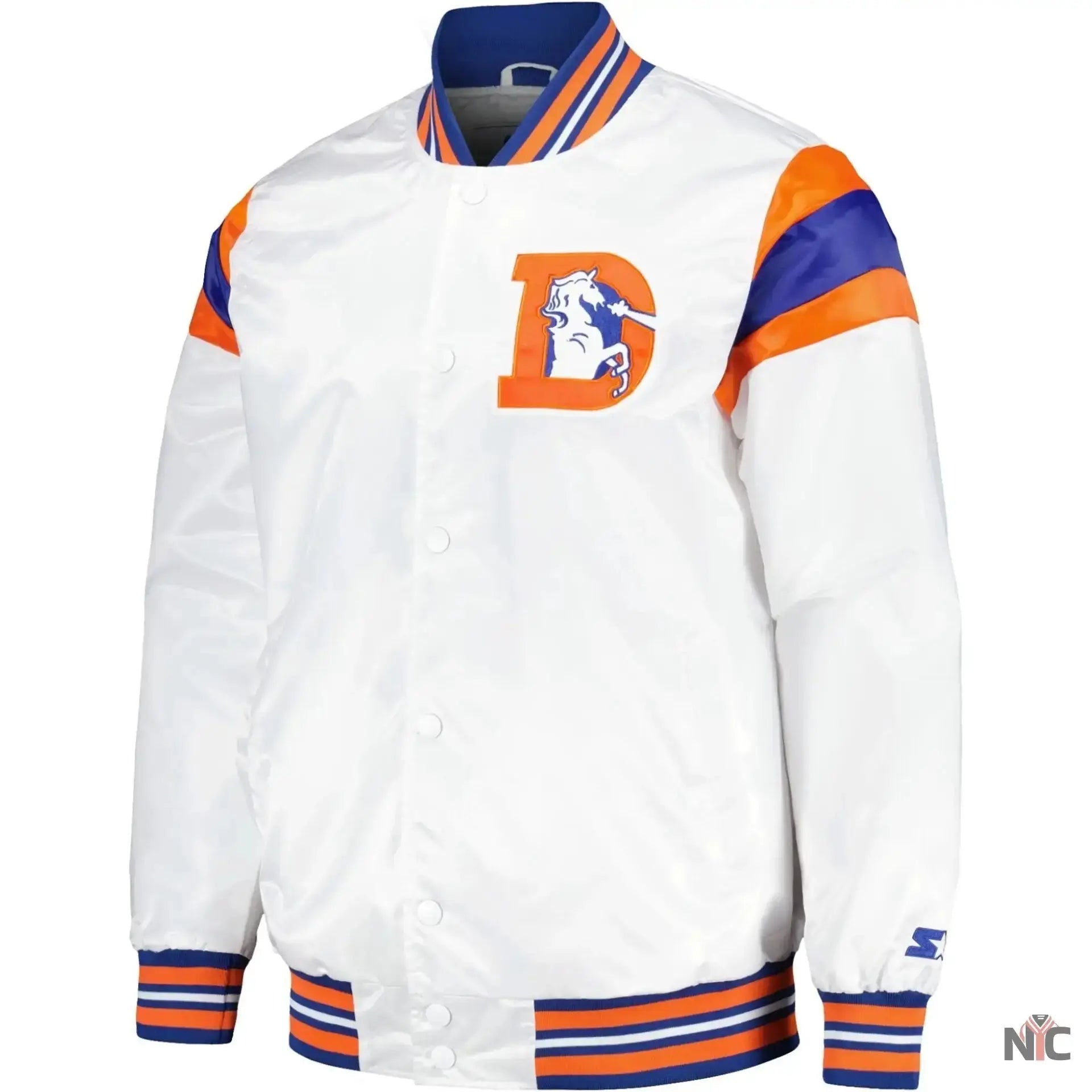 Denver Broncos Vintage Satin Varsity Jacket USA Jackets