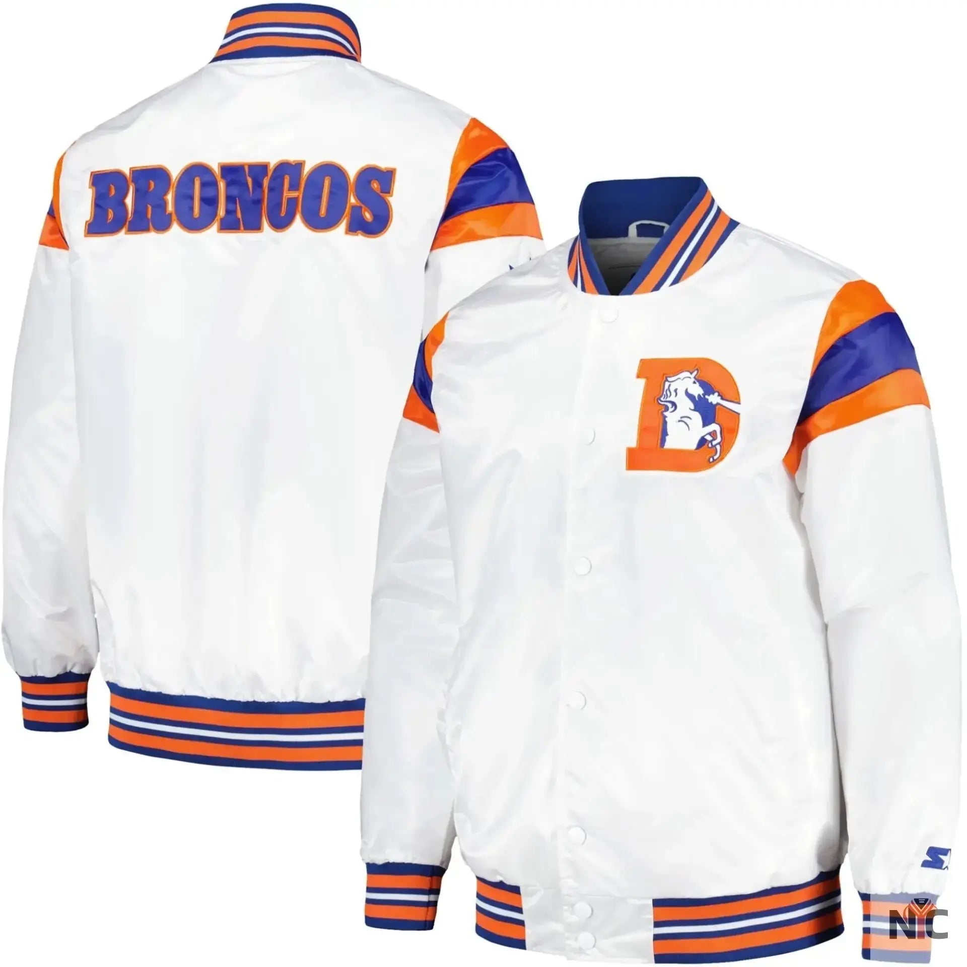 Denver Broncos Vintage Satin Varsity Jacket USA Jackets
