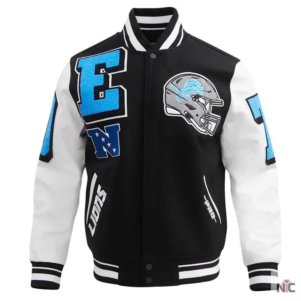 Detroit Lions Mashup Varsity Jacket USA Jackets