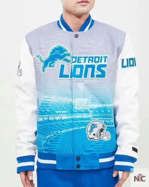Detroit Lions Remix Wool Varsity Jacket USA Jackets