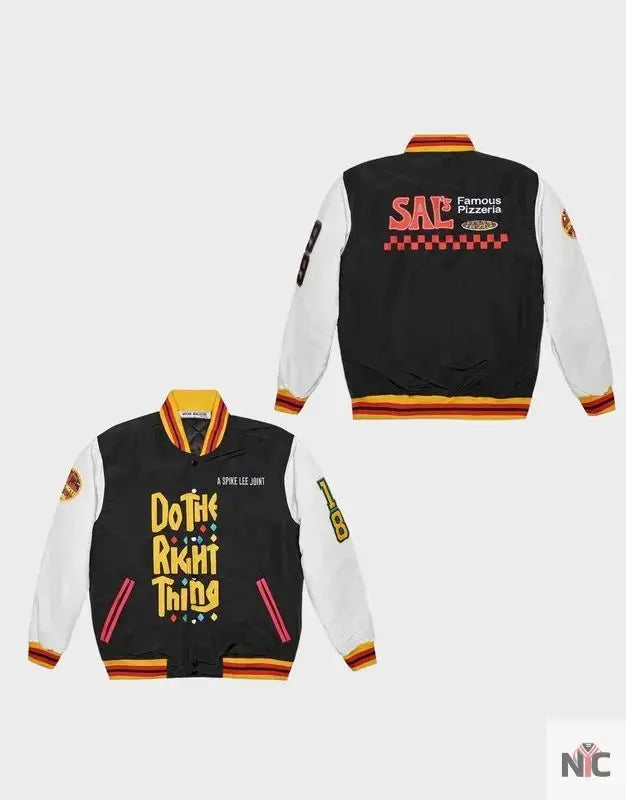 Do the Right Thing Black Varsity Jacket USA Jackets
