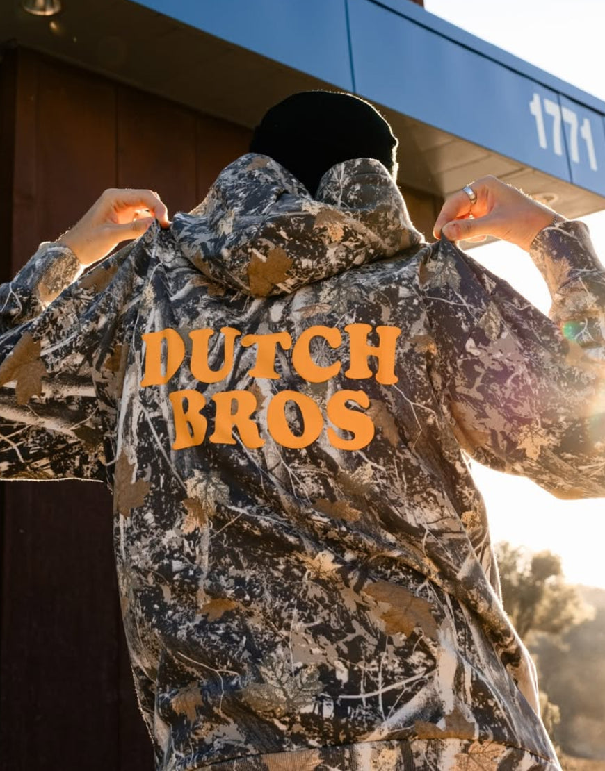 Dutch Bros Camo Hoodie USA Jackets