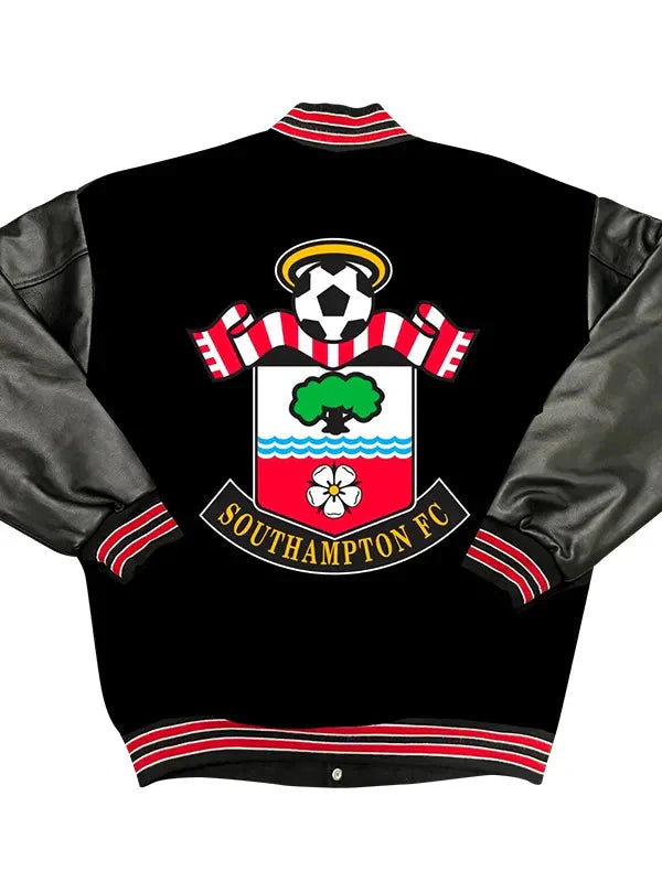 Premier League Southampton F.C. Leather Varsity Jacket USA Jackets