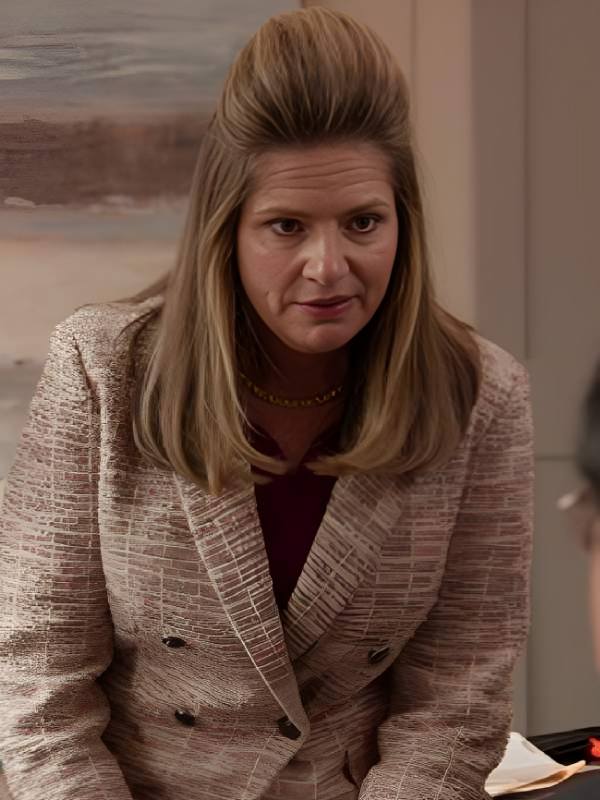 Fisk S03 Julia Zemiro Pink & Grey Boucle Blazer USA Jackets