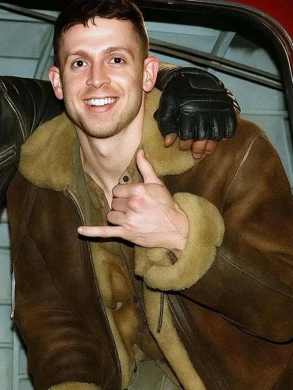 George Somner Afterburn 2025 Brown Leather Jacket USA Jackets