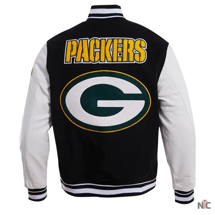 Green Bay Packers Mash Up Wool Varsity Jacket USA Jackets