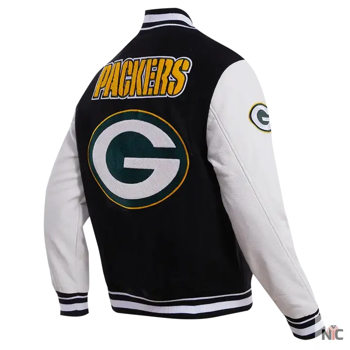 Green Bay Packers Mash Up Wool Varsity Jacket USA Jackets