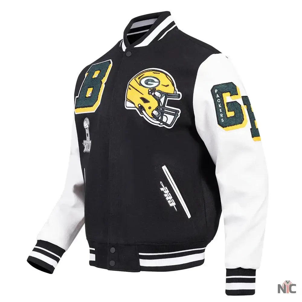 Green Bay Packers Mashup Varsity Jacket USA Jackets