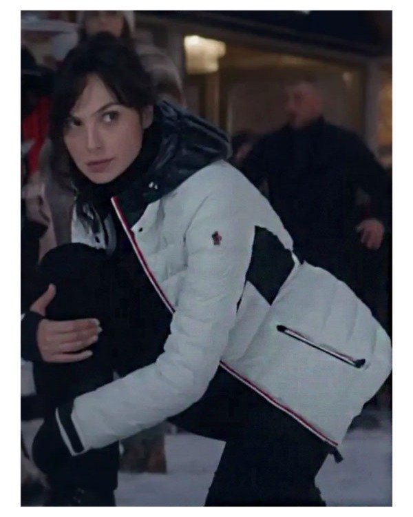 Heart Of Stone 2023 Gal Gadot White Puffer Jacket USA Jackets