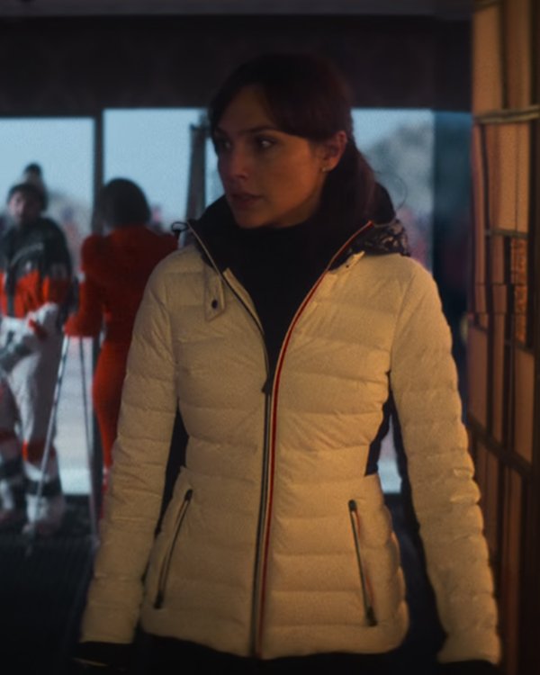 Heart Of Stone 2023 Gal Gadot White Puffer Jacket USA Jackets