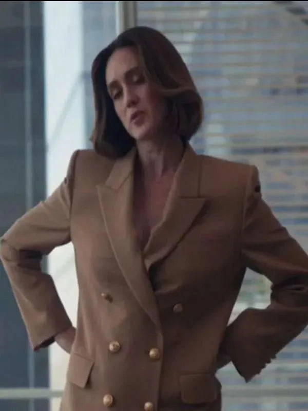 Heather Lind Your Friends and Neighbors Brown Blazer USA Jackets