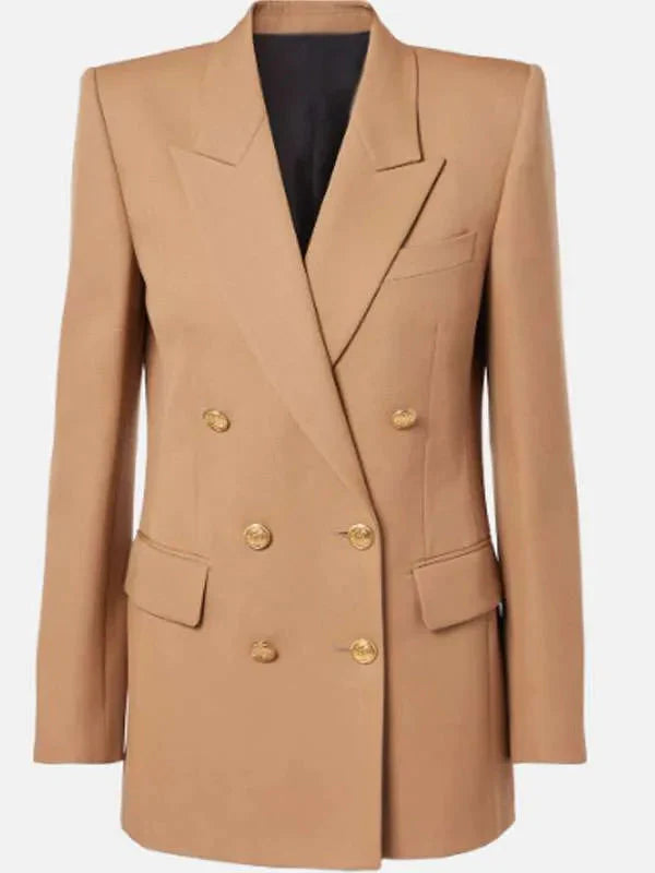 Heather Lind Your Friends and Neighbors Brown Blazer USA Jackets