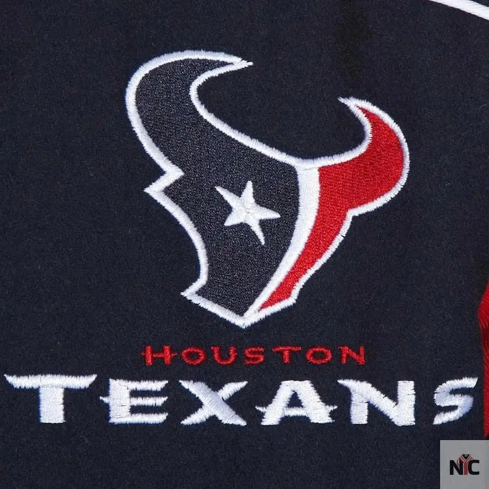 Houston Texans Teddy Embroidered Varsity Wool Jacket USA Jackets