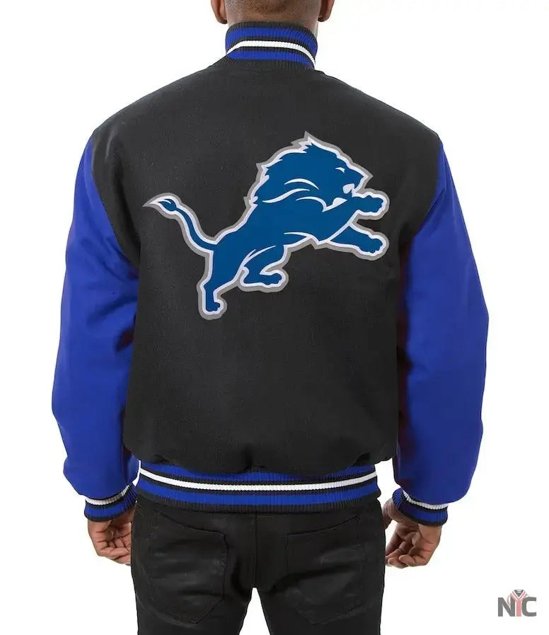 JH Design Detroit Lions Wool Varsity Jacket USA Jackets