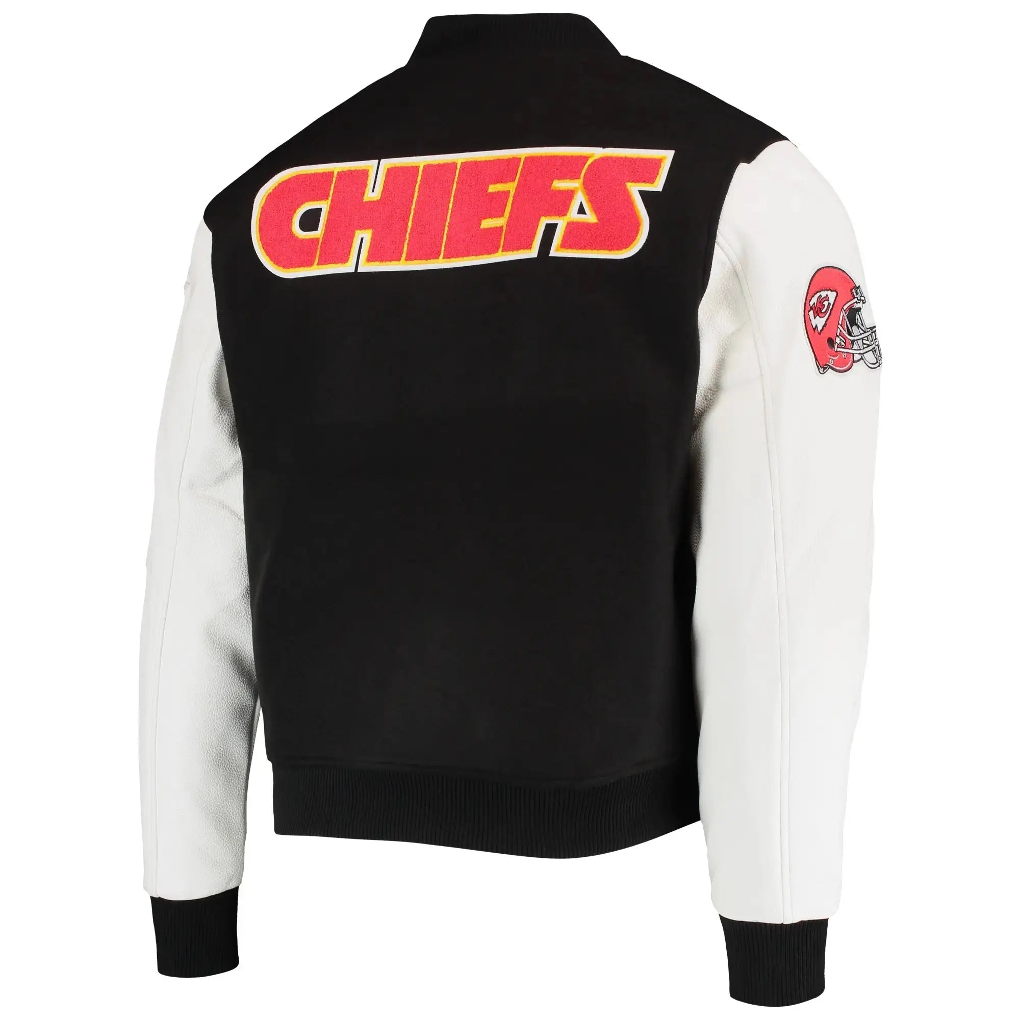 Kansas City Chiefs Black and White Varsity Jacket USA Jackets