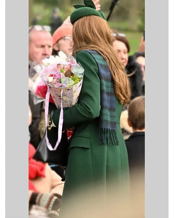 Kate Middleton Green Long Coat USA Jackets